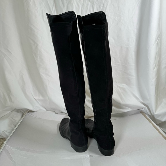 EUC Stuart Weitzman 5050 Over the Knee Boots in Black Leather - Picture 7 of 9